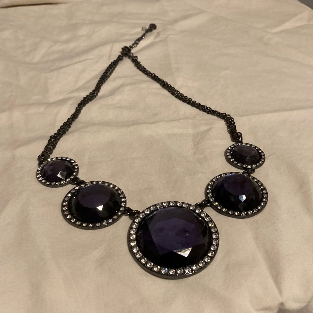 Deep Blue Gem Necklace